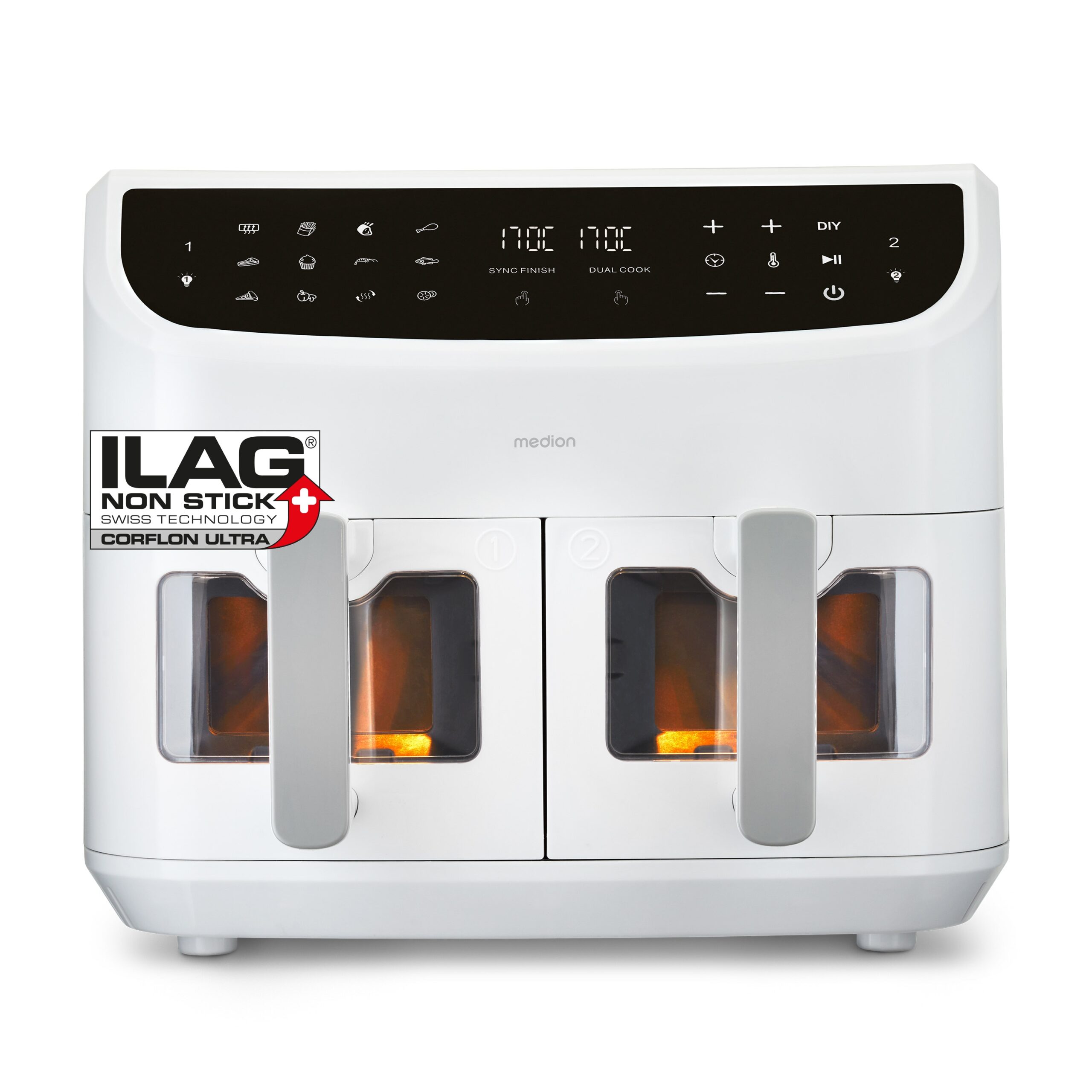 لايف® P20 XXL قلاية هوائية مزدوجة المنطقة MD 11760