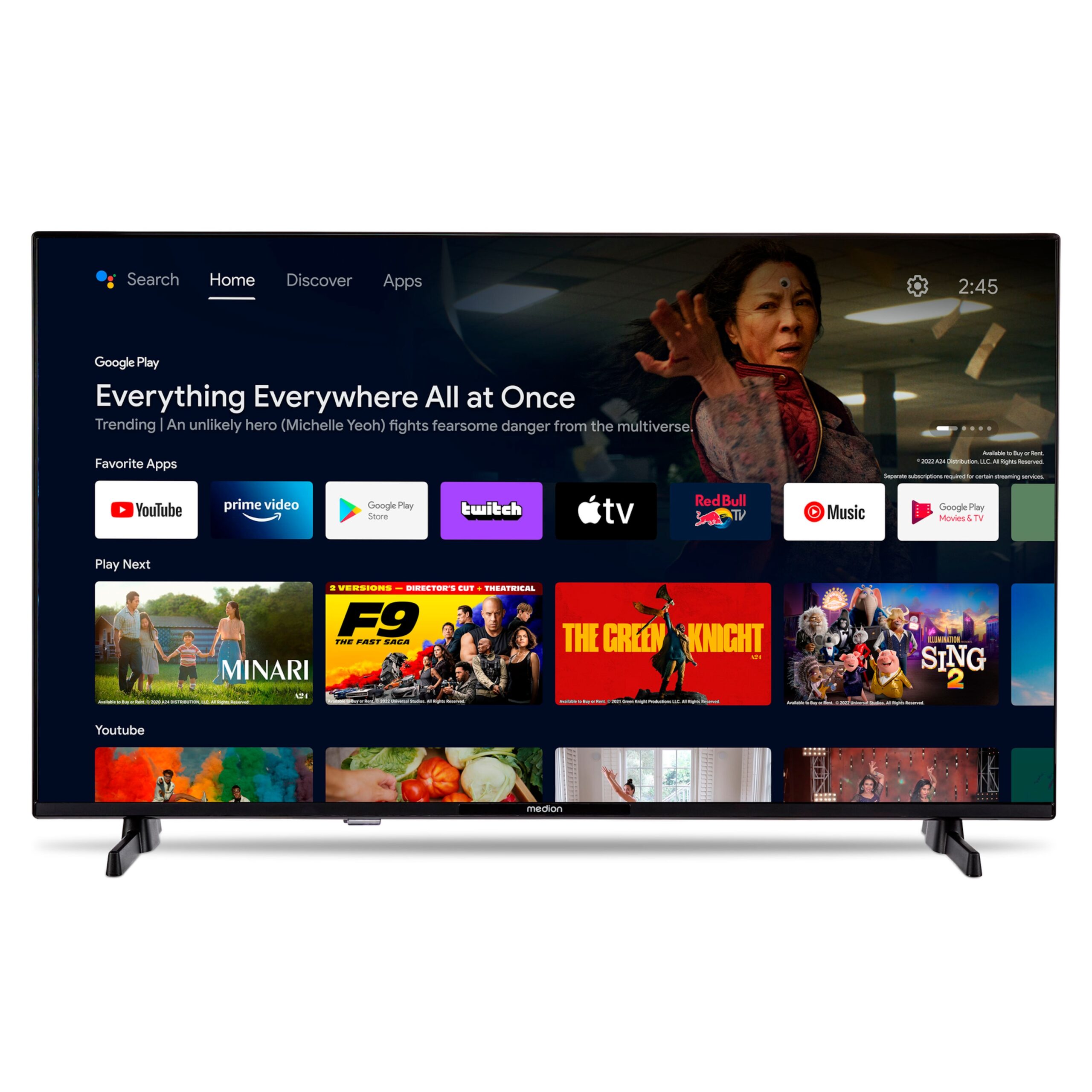 تلفزيون لايف MD 840100 الذي يعمل بنظام Android™