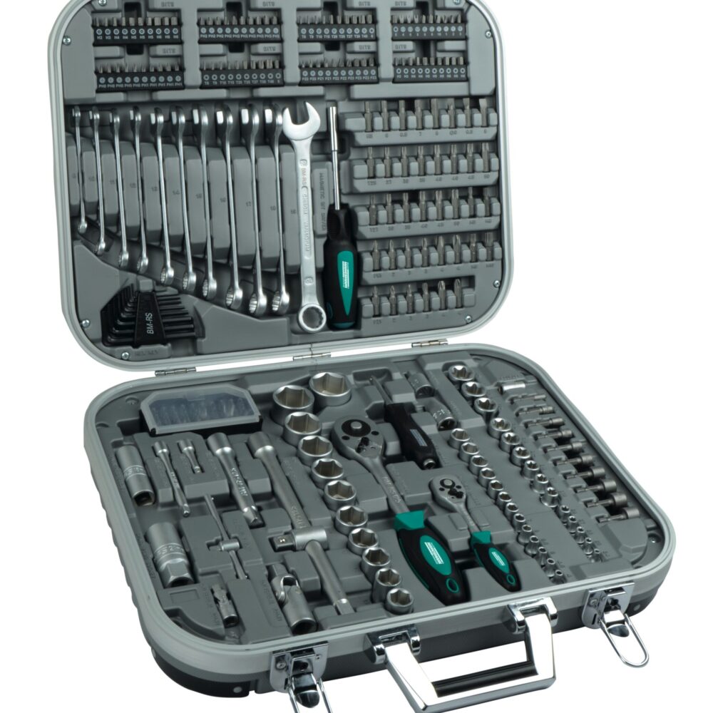 232 قطعة. مجموعة وجع المقبس 1/4 "+ 1/2"