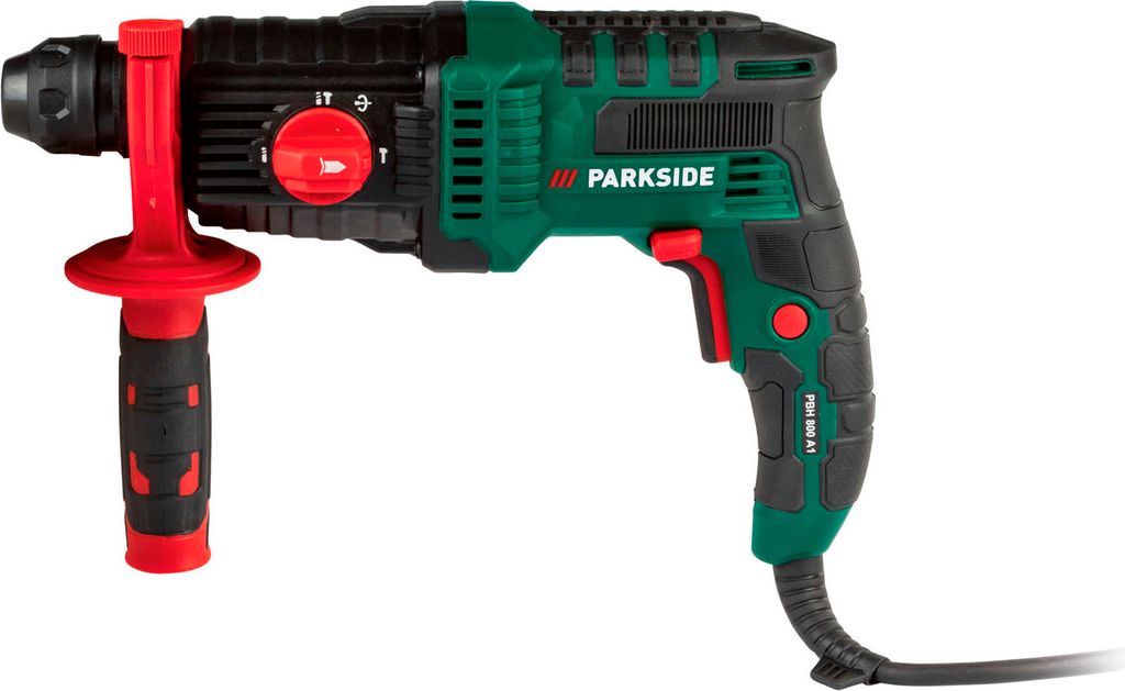 بارك سايد® مثقاب ومطرقة إزميل »PBH 800 A1«، 1.2 جول