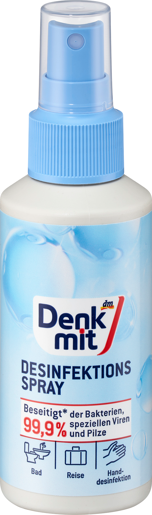 بخاخ مطهر من دنكميت عالمي، حجم السفر، 100 ملمنتج مبيد حيوي