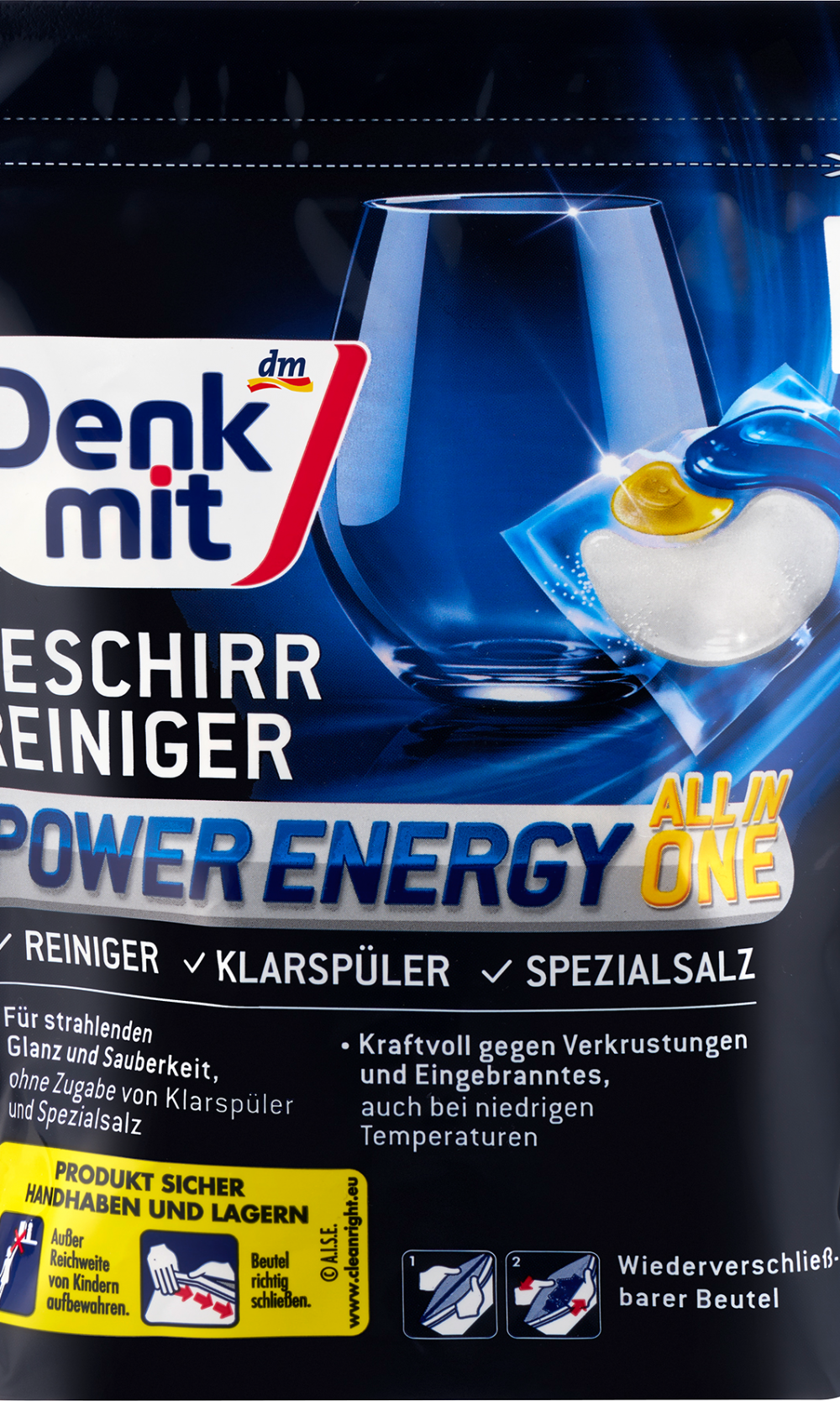 دنكميت أغطية سائل لغسل الصحون طاقة الطاقة، 30 قطعة