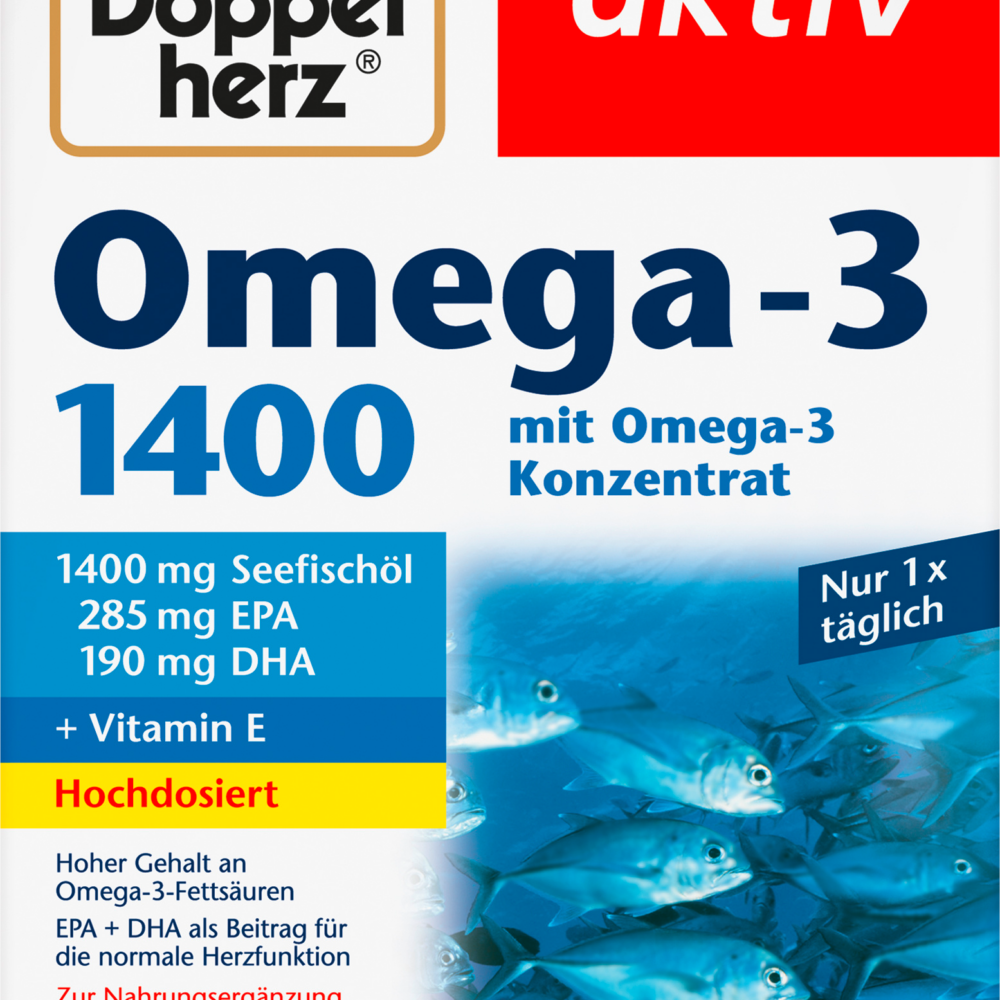 دوبلهيرز، أوميغا 3 1400 كبسولة 90 حبة، 171.3 جرام مكمل غذائي