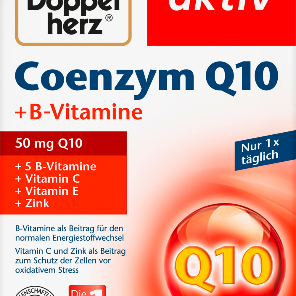دوبلهيرز أنزيم Q 10 + كبسولات فيتامينات ب 30 قطعة ، 12.5 جرام مكمل غذائي