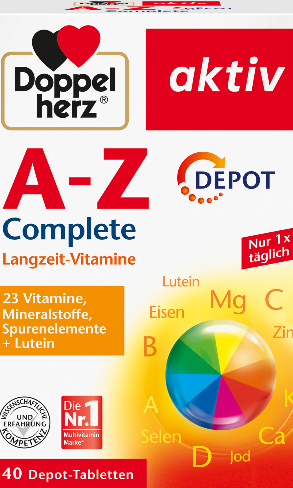 دوبلهيرز أقراص مستودع A-Z 40 قطعة، 59.6 غراممكمل غذائي