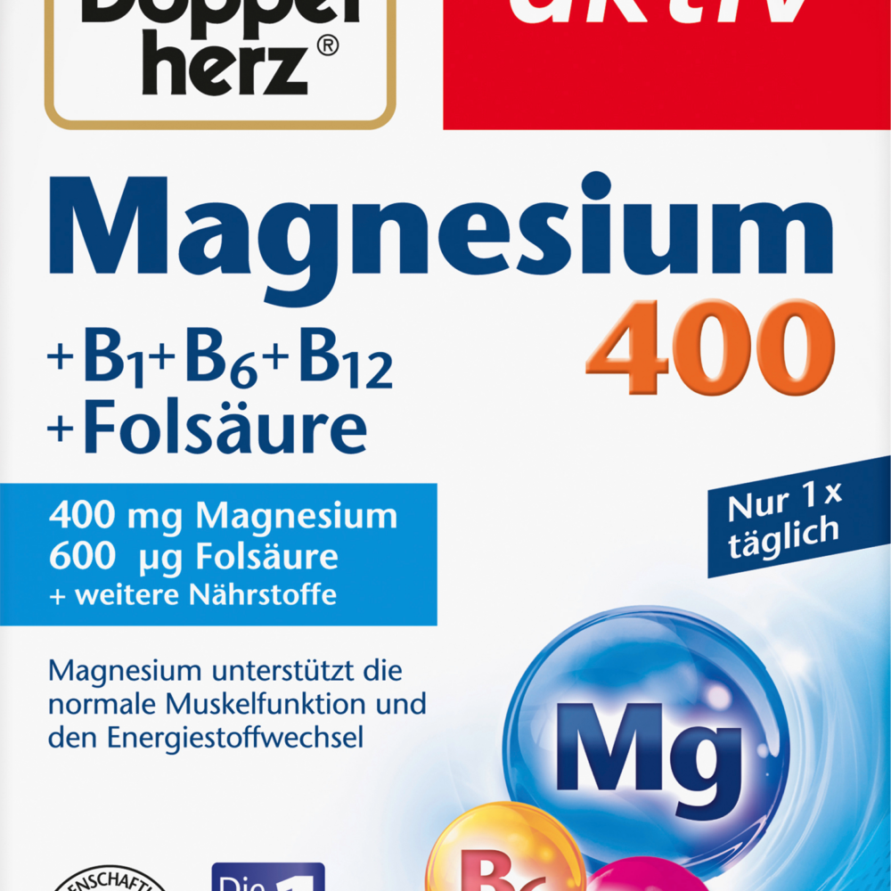 دوبلهيرز مغنيسيوم 400 مجم أقراص 30 حبة، 38.9 جرام مكمل غذائي
