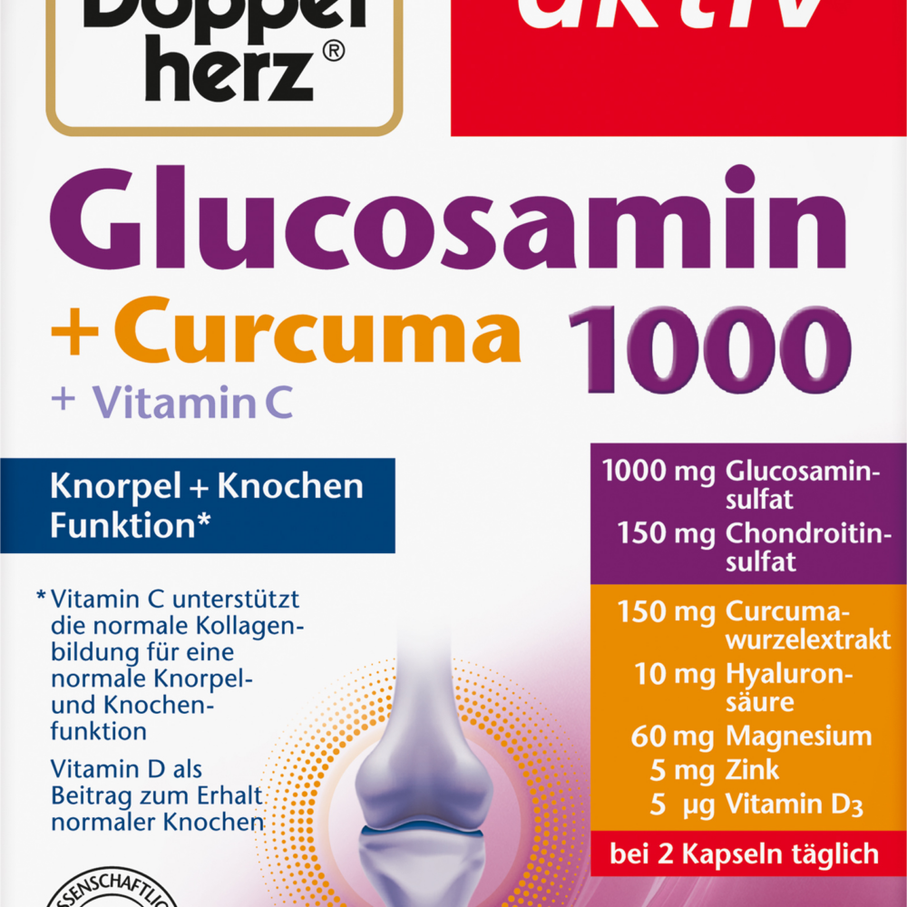 دوبلهيرز جلوكوزامين 1000 كبسولة 40 قطعة ، 43.8 جرام مكمل غذائي