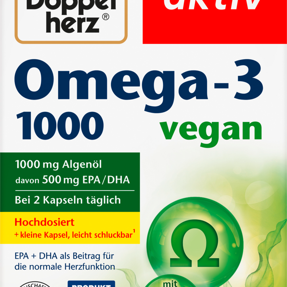 دوبلهيرز، أوميغا 3 1000 كبسولة 60 قطعة، 42.9 جم مكمل غذائي