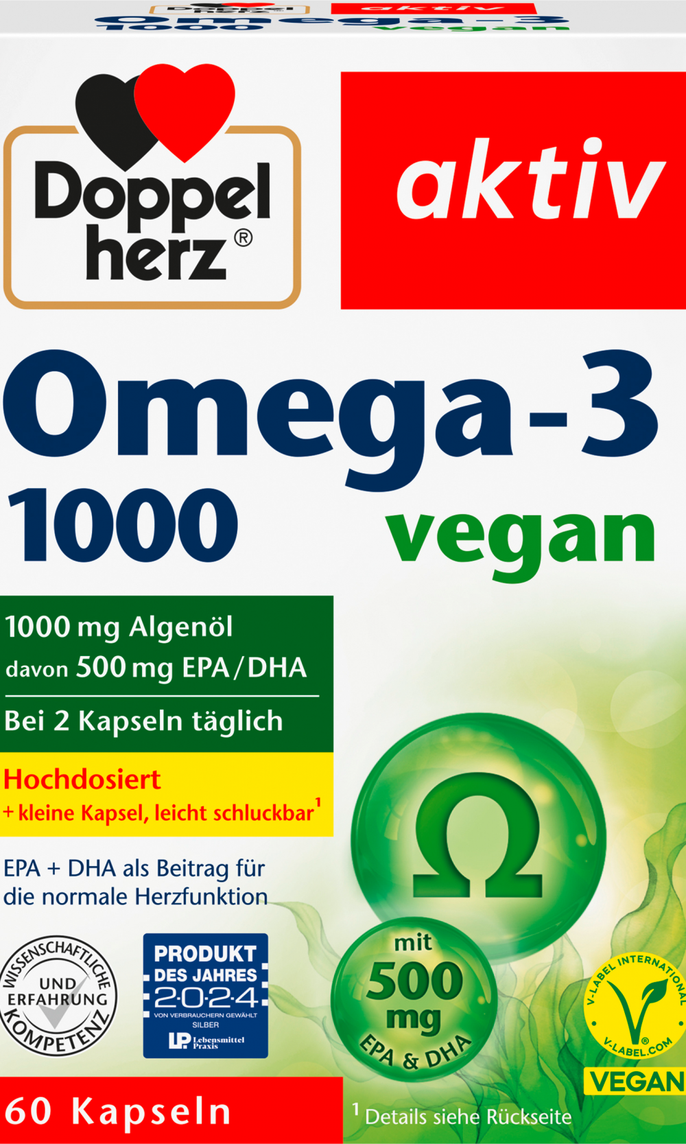 دوبلهيرز، أوميغا 3 1000 كبسولة 60 قطعة، 42.9 جممكمل غذائي