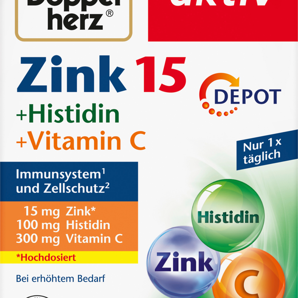 دوبلهيرز الزنك + الهيستيدين + فيتامين سي ديبوت أقراص 100 قطعة، 108 جرام مكمل غذائي