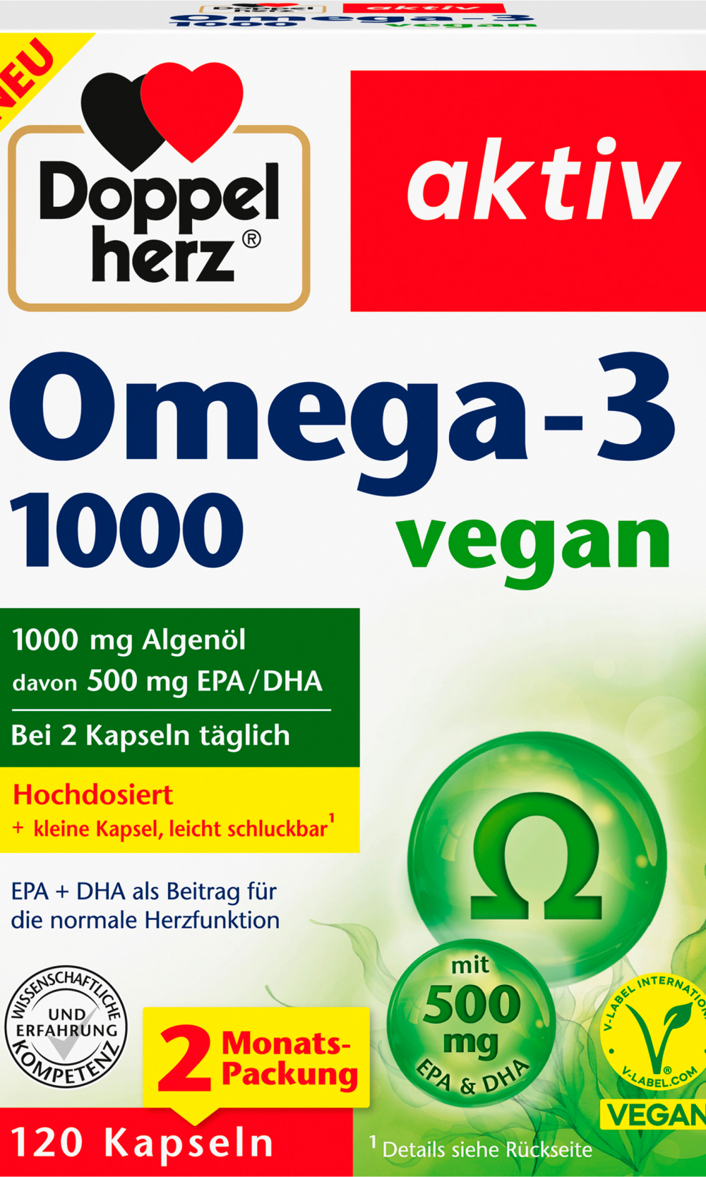 دوبلهيرز أوميغا 3 1000 كبسولة 120 قطعة ، 85.9 جرام مكمل غذائي