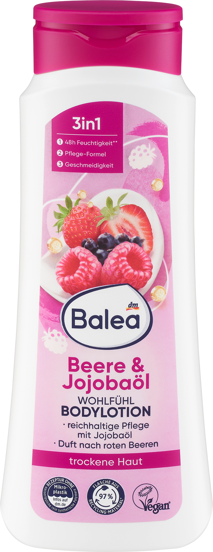 Balea غسول الجسم بالتوت وزيت الجوجوبا، 400 مل