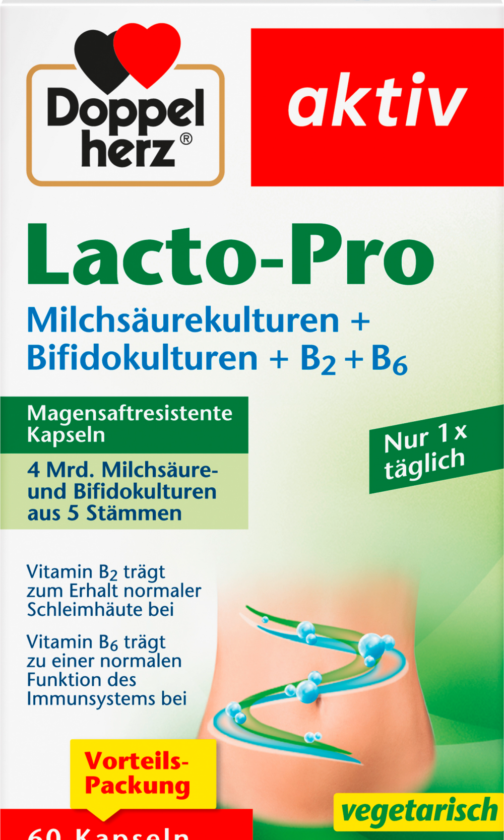 دوبلهيرز لاكتو برو كبسولات 60 قطعة، 28.8 غراممكمل غذائي