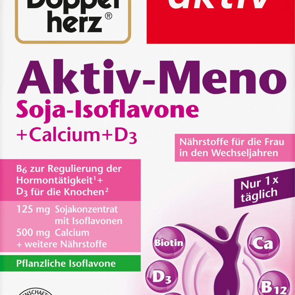 Doppelherz Aktiv-MEN o فول الصويا الايسوفلافون + الكالسيوم + فيتامين د 3 أقراص 30 قطعة ، 52.1 جرام مكمل غذائي