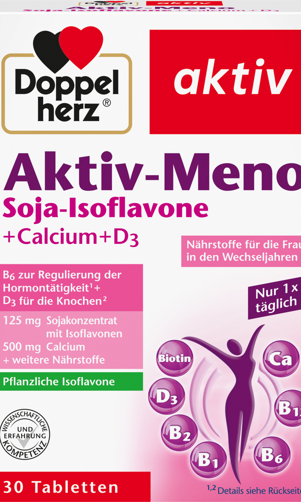 Doppelherz Aktiv-MEN o فول الصويا الايسوفلافون + الكالسيوم + فيتامين د 3 أقراص 30 قطعة، 52.1 غراممكمل غذائي