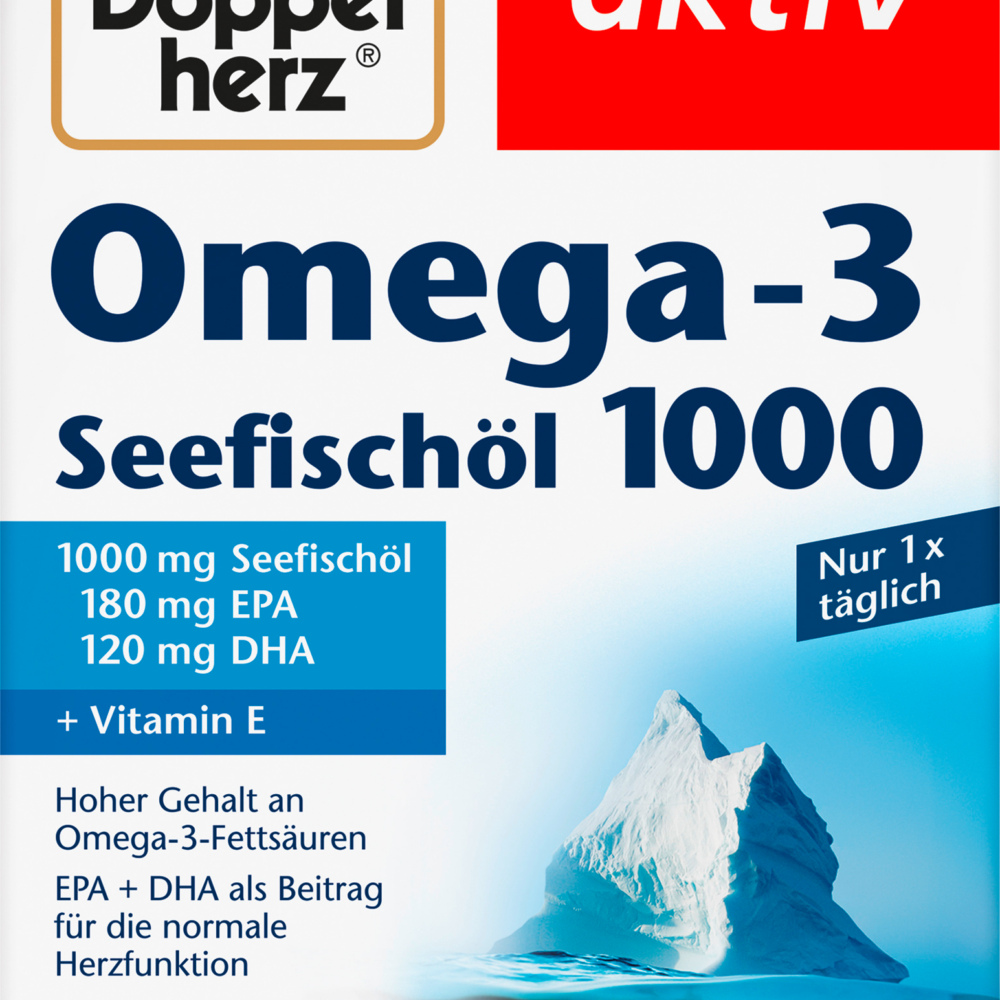 دوبلهيرز أوميغا 3 زيت أسماك البحر 1000 كبسولة 80 قطعة ، 107.8 جرام مكمل غذائي