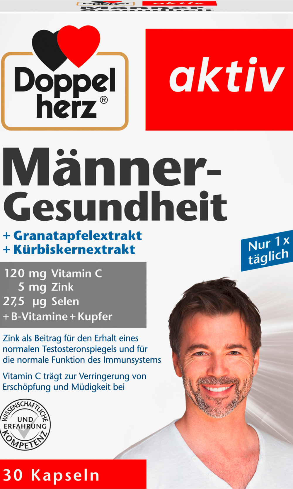 دوبلهيرز كبسولات صحة الرجال 30 قطعة، 28.2 غراممكمل غذائي