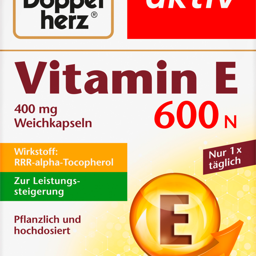 دوبلهيرز فيتامين ه 600N كبسولات ، 40 قطعة أدوية