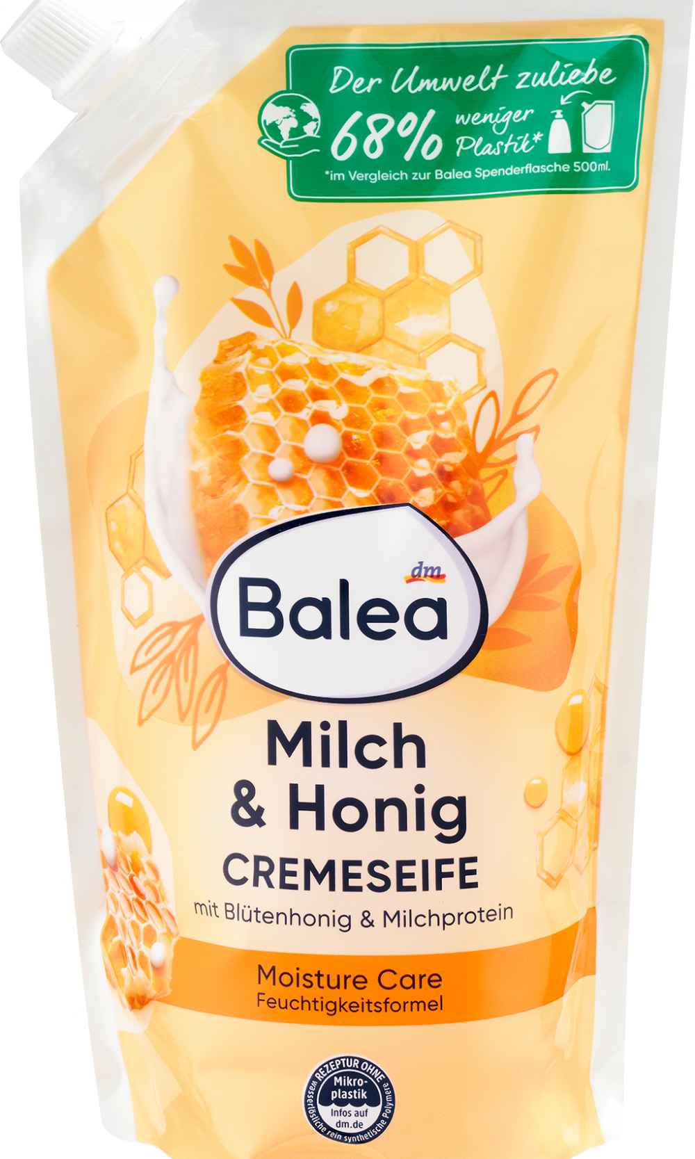 باليا كريم صابون الحليب والعسل، عبوة إعادة التعبئة، 500 مل