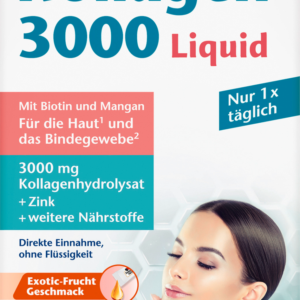 دوبلهيرز كولاجين 3.000 أعواد سائلة 14 قطعة ، 140 مل مكمل غذائي