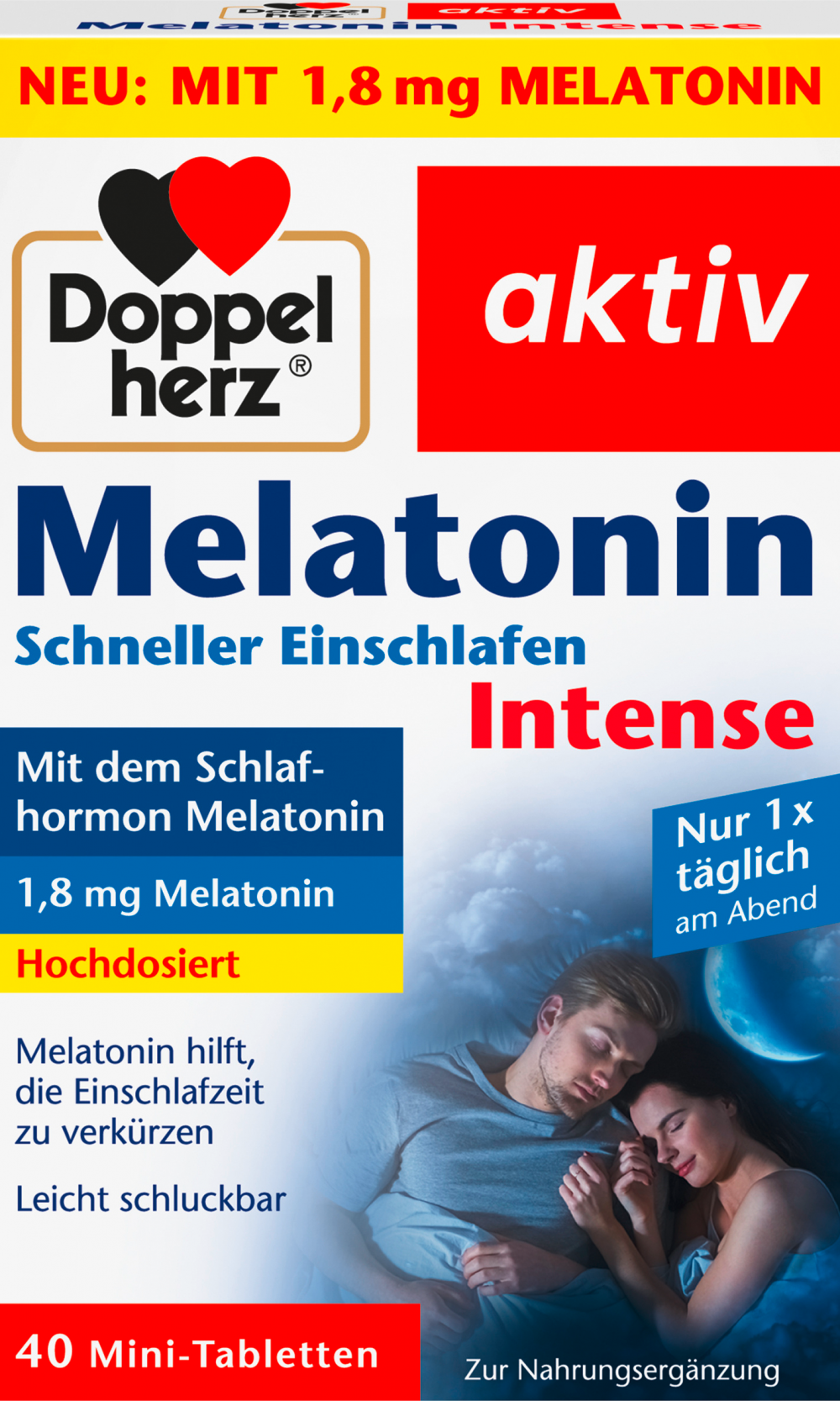 دوبلهيرز أقراص صغيرة من الميلاتونين المكثف 40 قطعة، 3.7 غراممكمل غذائي