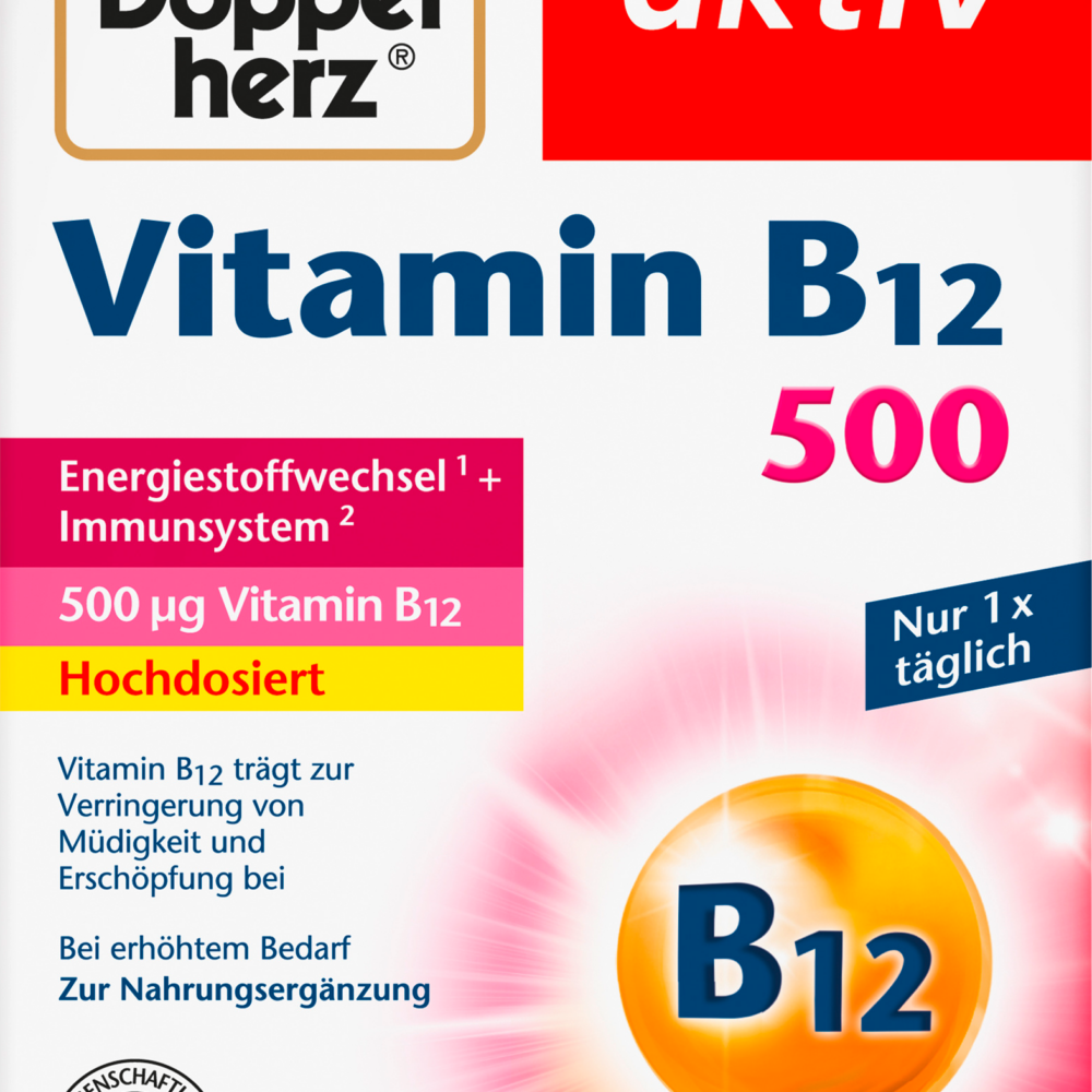 دوبلهيرز، فيتامين ب 12، 500 قرص، 120 حبة، 48.2 جرام مكمل غذائي