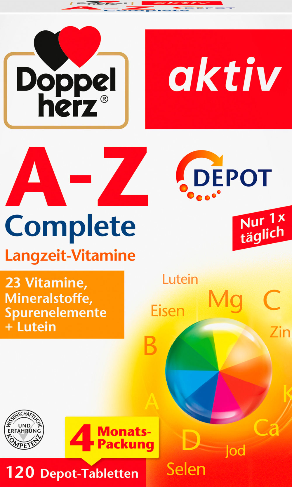 دوبلهيرز أقراص مستودع A-Z 120 قطعة، 178.8 جراممكمل غذائي