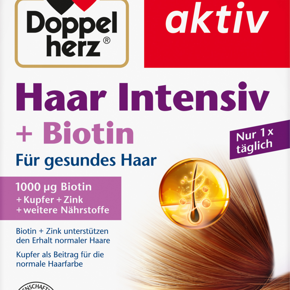 دوبلهيرز كبسولات مكثفة للشعر + بيوتين 30 قطعة، 17.4 جرام مكمل غذائي