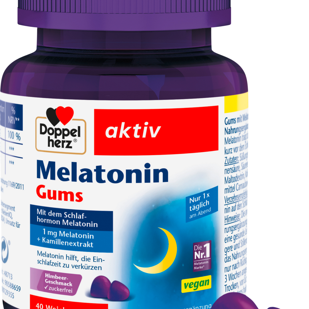 دوبلهيرز علكات الميلاتونين الناعمة 40 حبة، 120 جرام مكمل غذائي