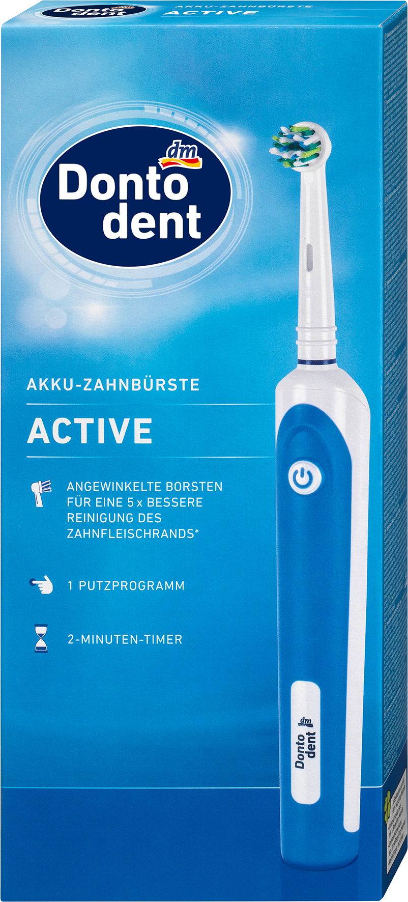 دونتودنت فرشاة أسنان كهربائية أكتيف ، 1 قطعة