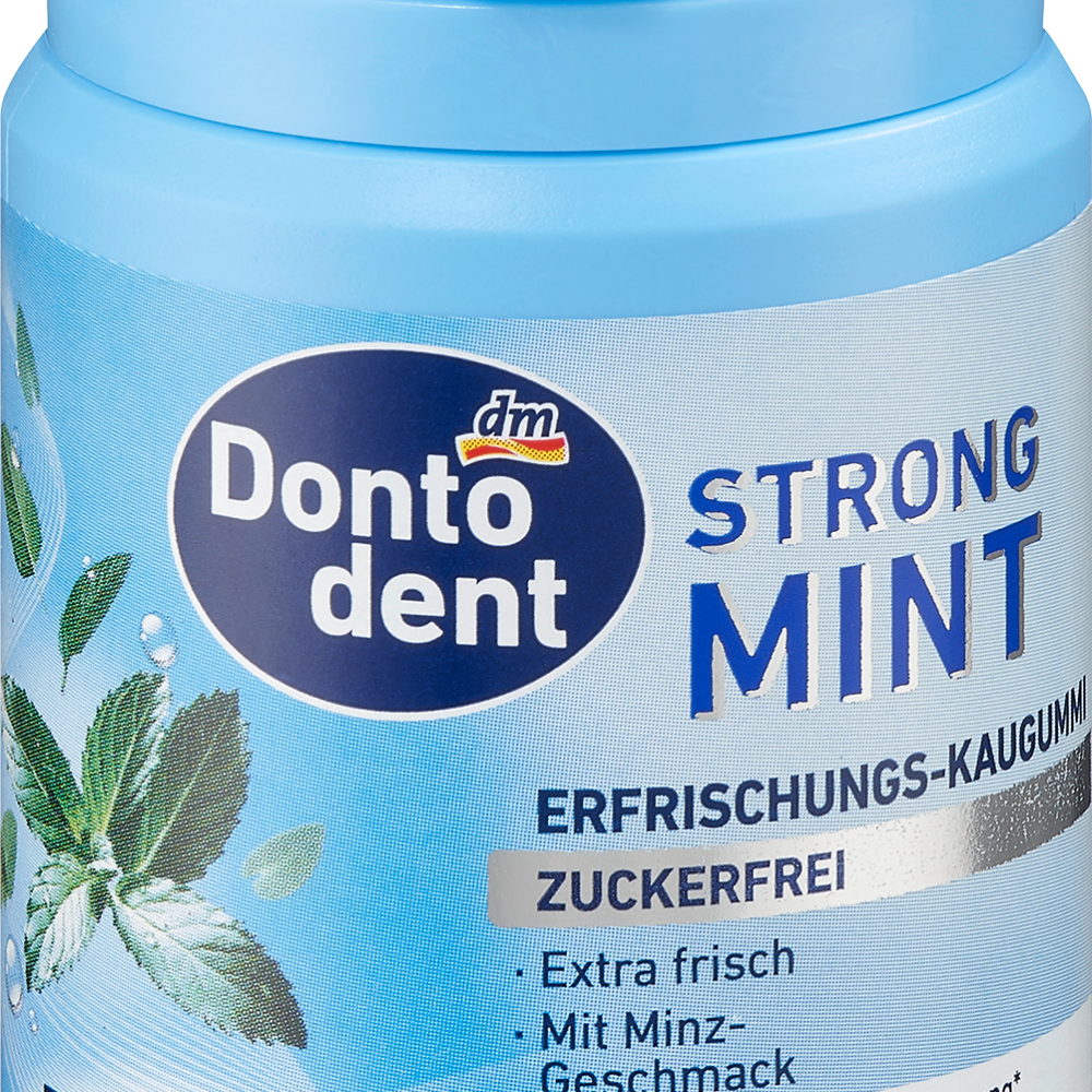 Dontodent علكة ، نعناع قوي ، 50 قطعة