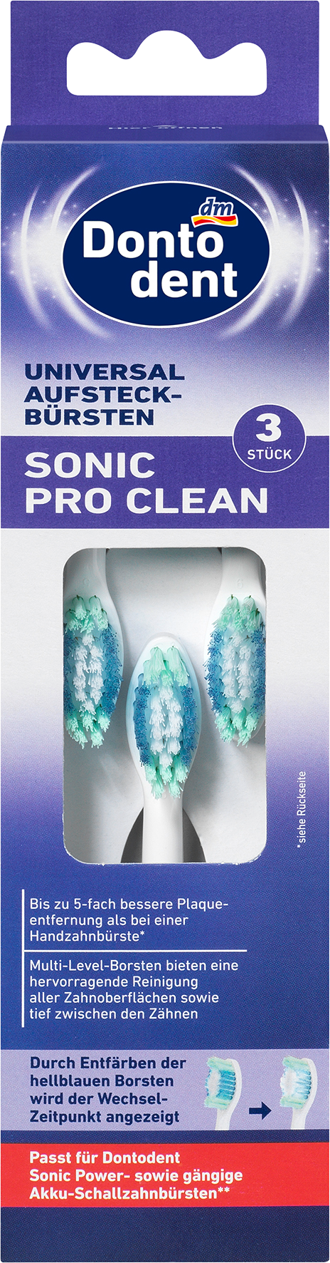 فرش دونتودنت سونيك برو كلين 3 قطع ، 3 قطع