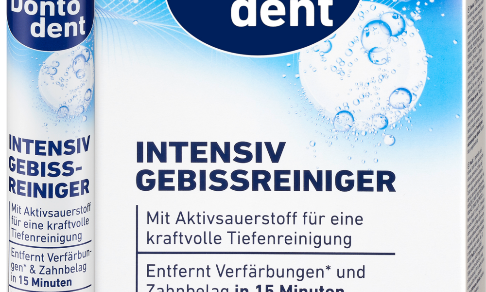 Dontodent Denture Cleaner Tabs مكثف ، حزمة القيمة ، 128 جهاز طبي