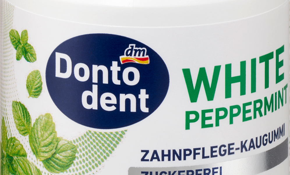 Dontodent علكة، نعناع مع إكسيليتول، 50 قطعة