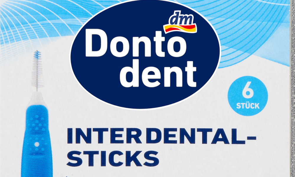 Dontodent فرش بين الأسنان أزرق 0.6 مم ISO 3 ، 6 قطع