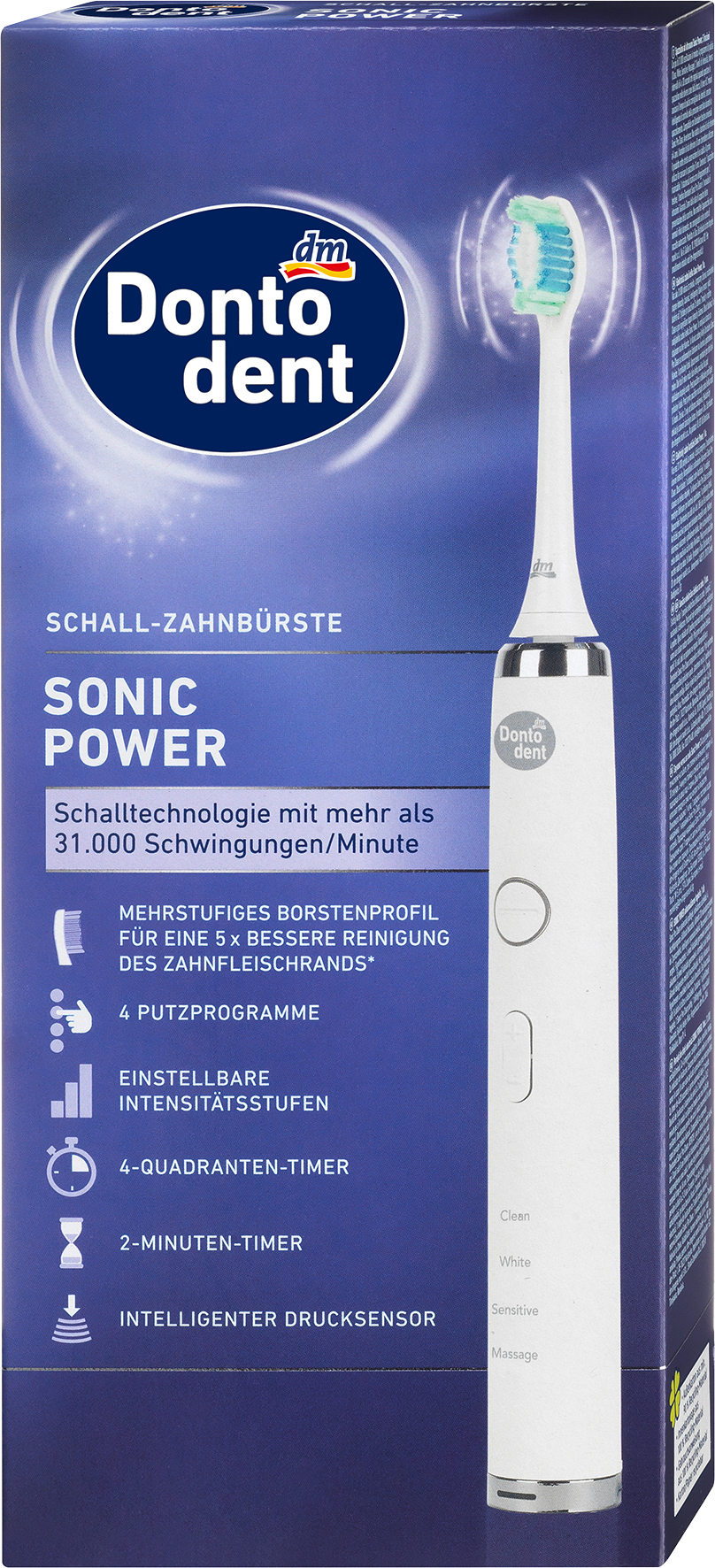 فرشاة أسنان دونتودينت سونيك باور الكهربائية ، 1 قطعة
