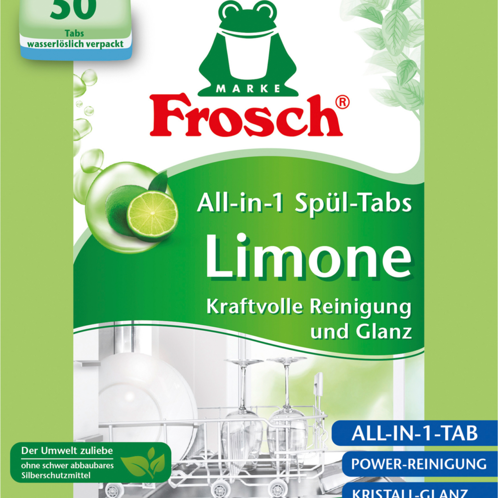 غسالة أطباق فروش غسالة أطباق ليمون الكل في 1، 50 قطعة
