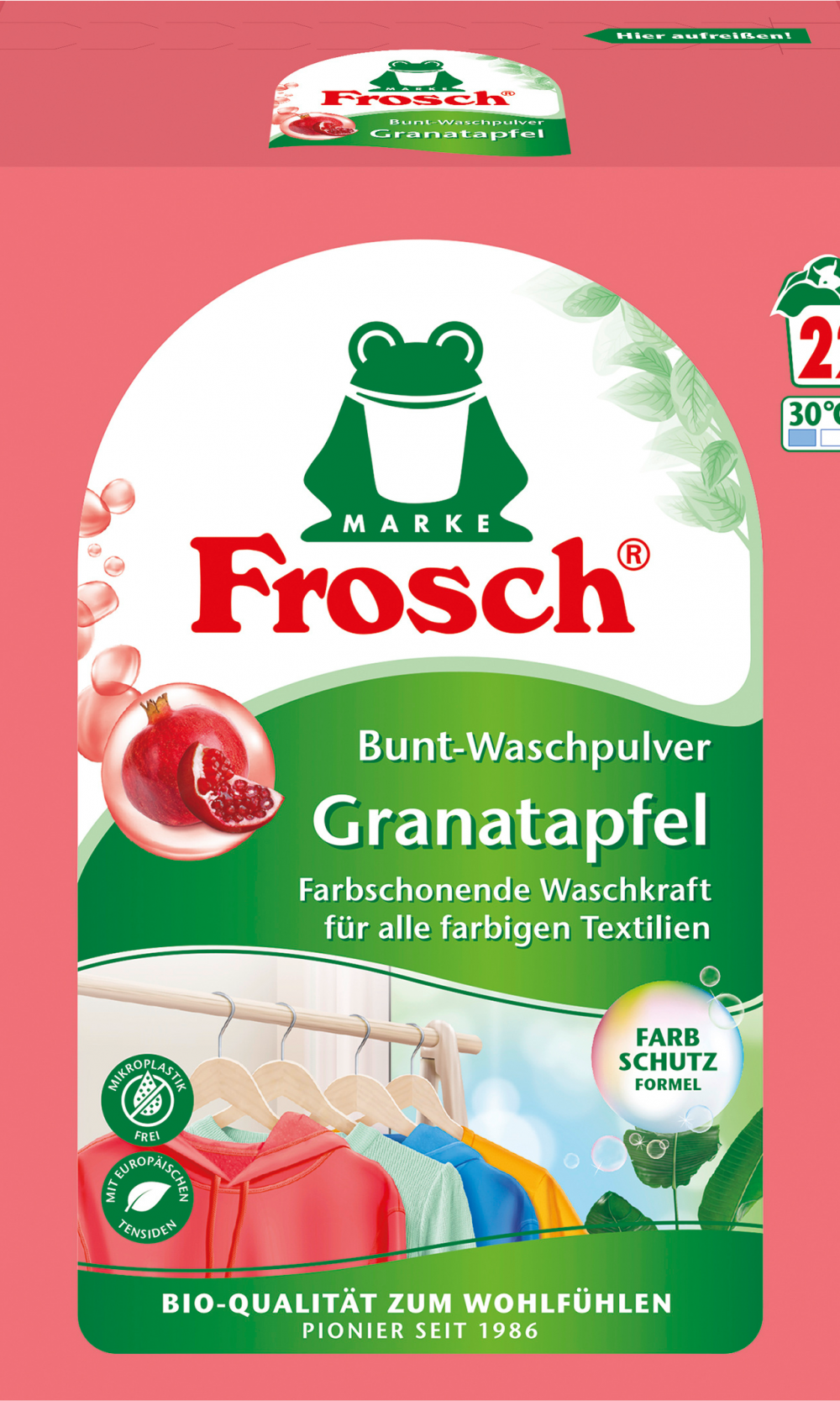 فروش مسحوق غسيل ملون بالرمان، 22 واط