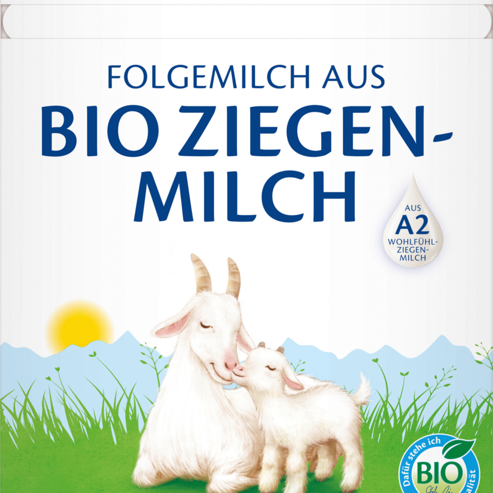 حليب متابعة HiPP 2 من حليب الماعز من الشهر السابع ، 400 جرام حليب متابعة