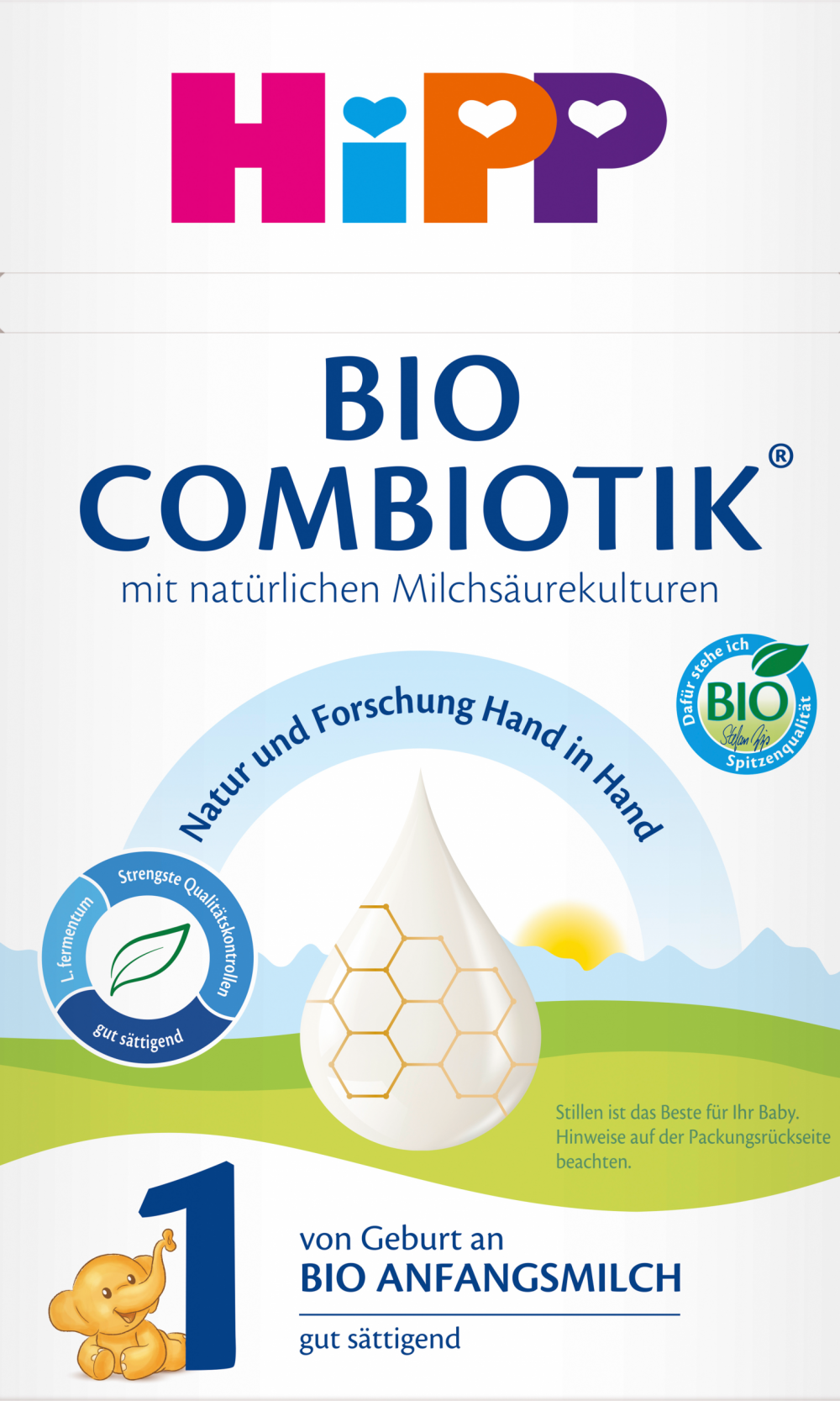 حليب الأطفال HiPP 1 Combiotic منذ الولادة ، 0.6 كجم حليب الأطفال