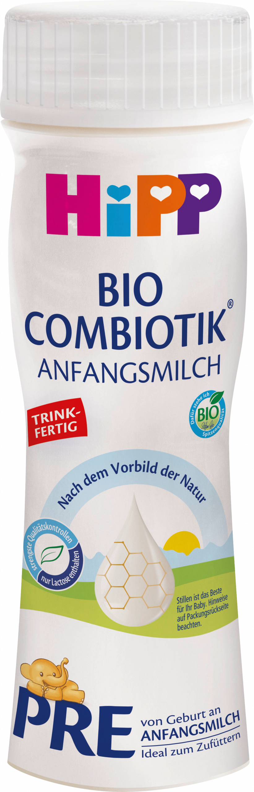 حليب الأطفال HiPP حليب الأطفال ما قبل الكومبيوتيك جاهز للشرب منذ الولادة، 200 ملحليب حليب الأطفال