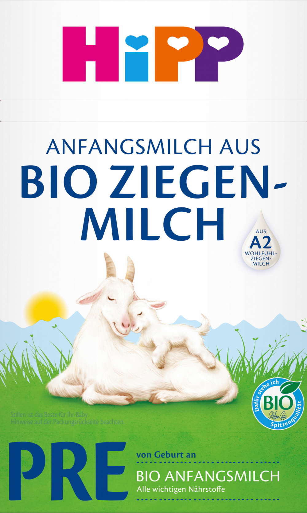 حليب الأطفال HiPP المسبق من حليب الماعز منذ الولادة ، 400 غرامحليب الأطفال