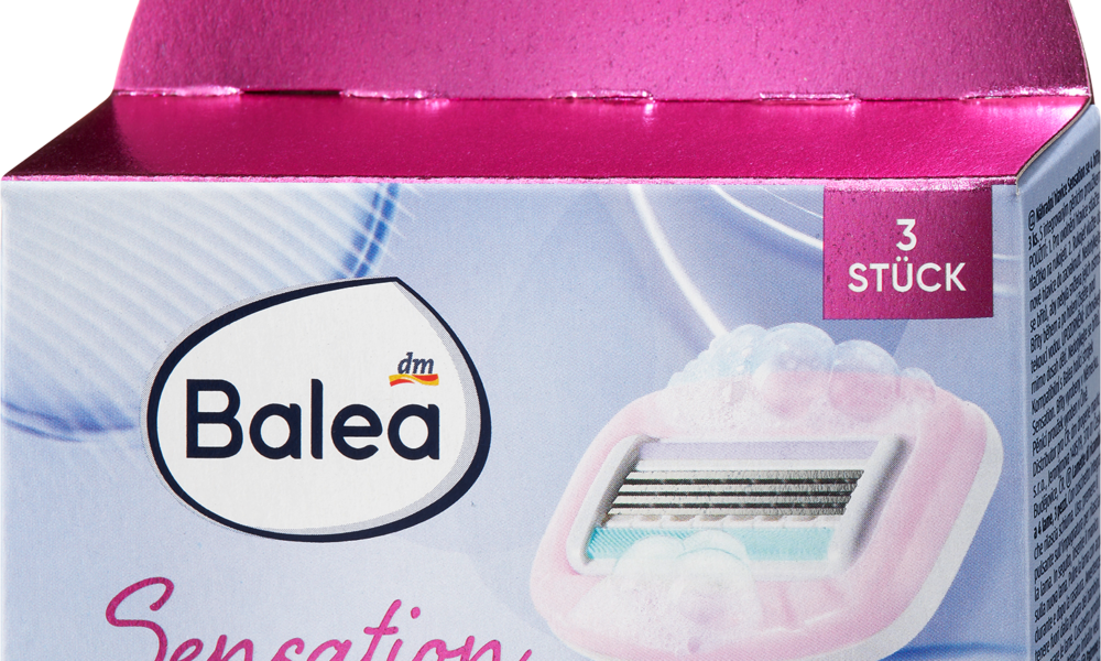 Balea شفرات حلاقة Sensation ، 3 قطع