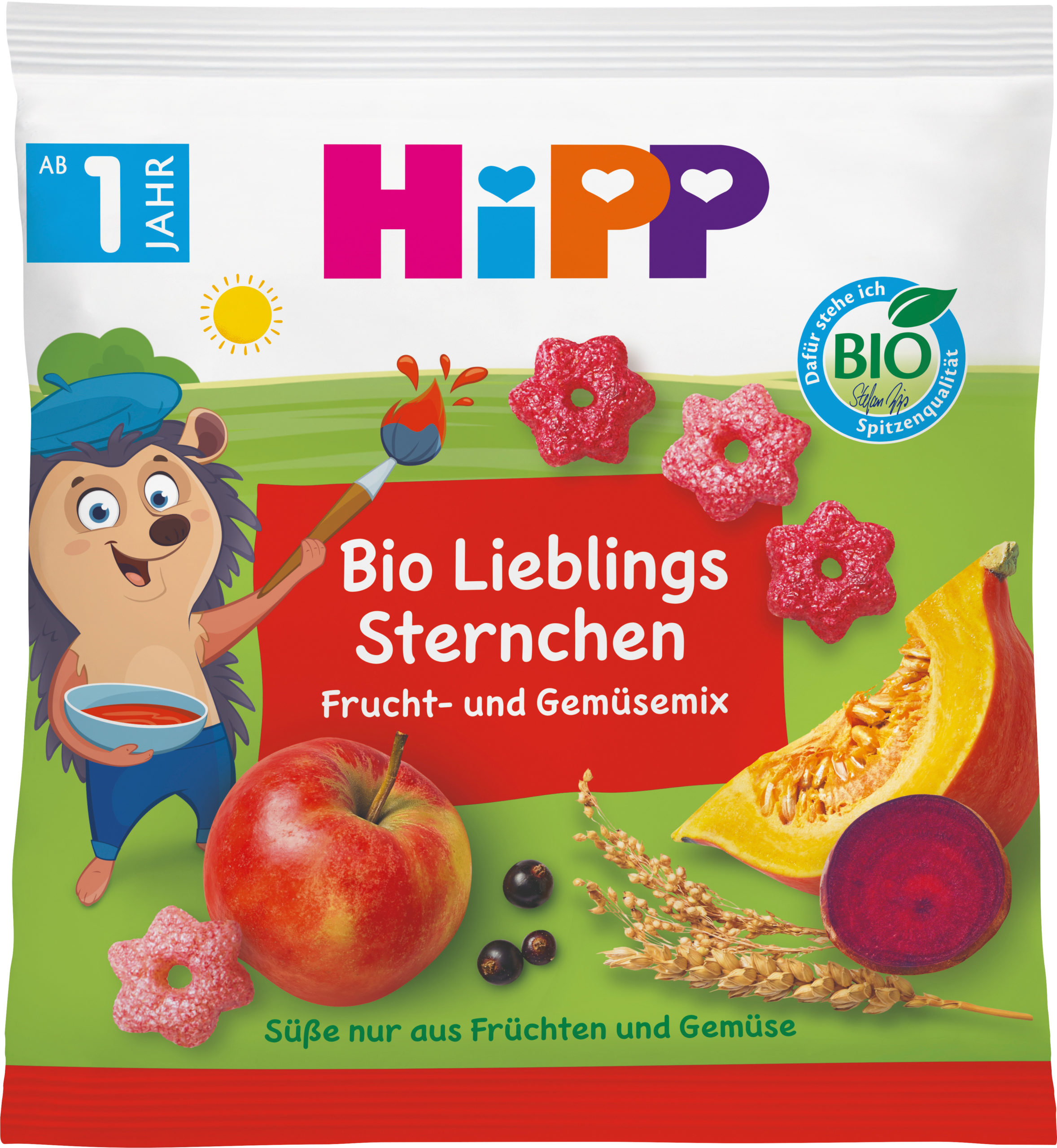 HiPP Kindersnack Lieblings-Sternchen ، من 1 سنة ، 30 جرام طعام تكميلي
