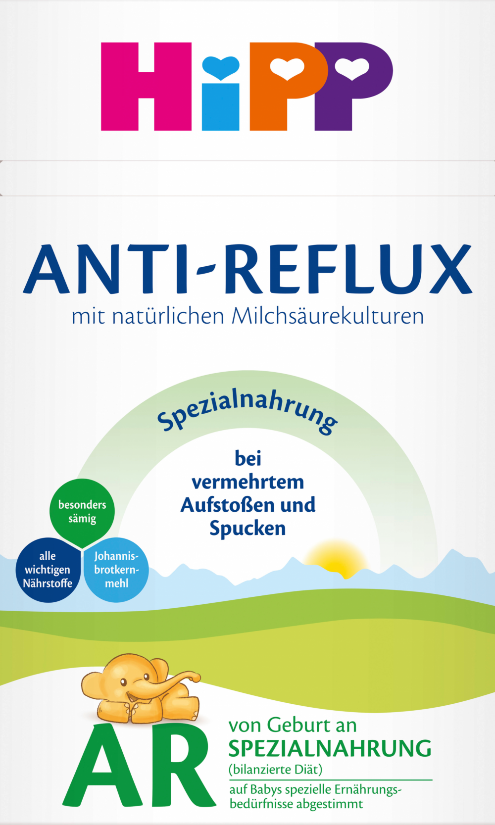 HiPP غذائي خاص مضاد للارتجاع منذ الولادة، 0.6 كجمحليب أطفال