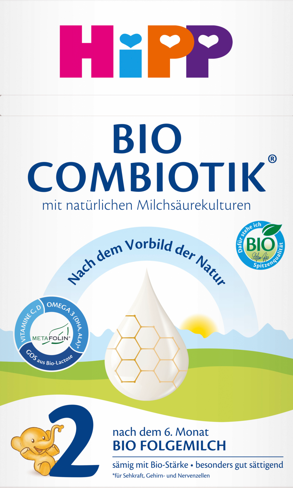 HiPP Follow-on Formula 2 Combiotic بعد 6 أشهر ، تركيبة متابعة 600 جم
