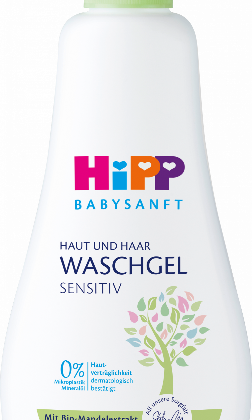 HiPP Babysanftجل غسول للأطفال للبشرة والشعر الحساس، 400 مل