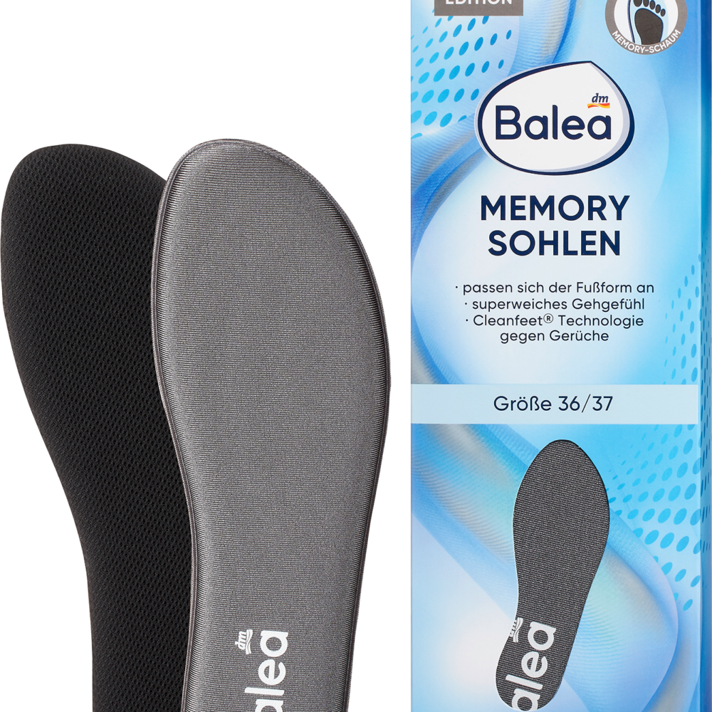 باليا نعل ميموري فوم، مقاس 36/37 (1 زوج)، 2 قطعة