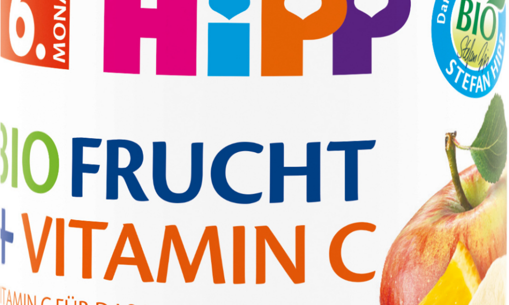 عصير HiPP فواكه + فيتامين سي متعدد الفاكهة من الشهر 6 ، 500 مل طعام تكميلي