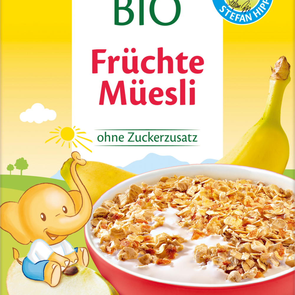 فواكه موسلي للأطفال من HiPP من الشهر العاشر ، 200 جرام طعام تكميلي